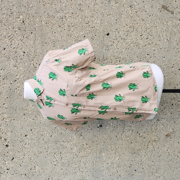 Cactus print button-up shirt - Picture 4 of 11